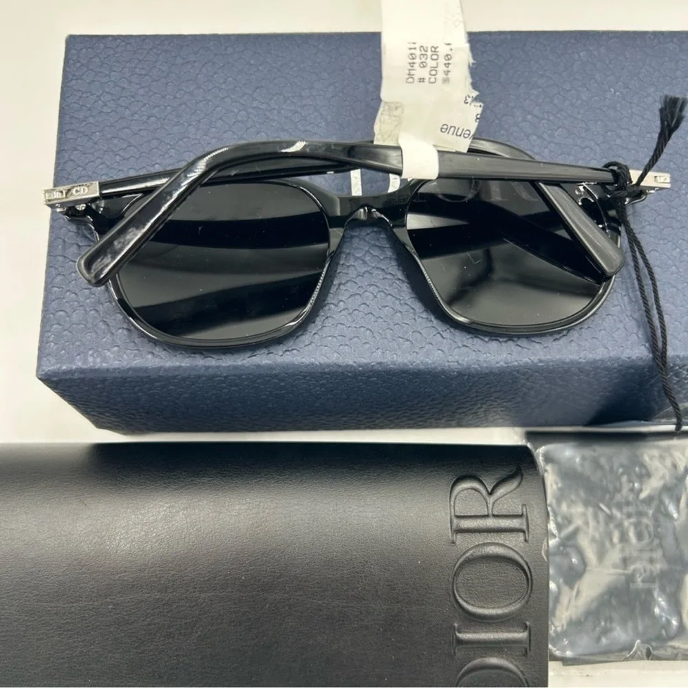 Unisex Dior black suit sunglasses made in Italy